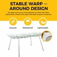 thumbnail image 4 of Sage Green Spring Floral Table Cloths for 8 Foot Rectangle Tables, Watercolor Elegant Pastoral Flowers Patio Waterproof Elastic Fitted Tablecloths, Washable Rectangular Table Cover for Camping, 4 of 8
