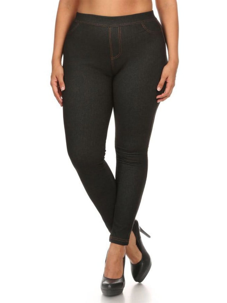 fleece lined jeggings with pockets