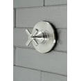 thumbnail image 2 of Kingston Brass KS3038EX Elinvar 3-Way Diverter Valve with Trim Kit, Brushed Nickel, 2 of 3