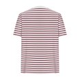 thumbnail image 6 of Rezuofi 1 Pcs Womens Short Puff Sleeve Tops Striped Color Block Summer T Shirt Trendy Casual Crew Neck Basic Tee, 6 of 6