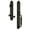 Timeless Bronze, variant on 842961 Arc Solid Brass Rose Left Handed Keyed Entry Single Cylinder Full Plate