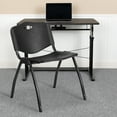 thumbnail image 2 of Flash Furniture HERCULES Series 880 lb. Capacity Black Plastic Stack Chair, 2 of 12