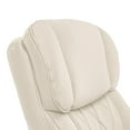 thumbnail image 6 of La-Z-Boy Sutherland Quilted Leather Executive Office Chair Ivory Bonded Leather, 6 of 9