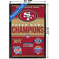 thumbnail image 2 of NFL San Francisco 49ers - Champions 23 Wall Poster, 22.375" x 34" Framed, 2 of 10