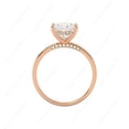 thumbnail image 2 of Cora Jewellery 2.5CT Hidden Halo Radiant Moissanite Engagement Ring For Women, 18K Rose Gold, 2 of 6