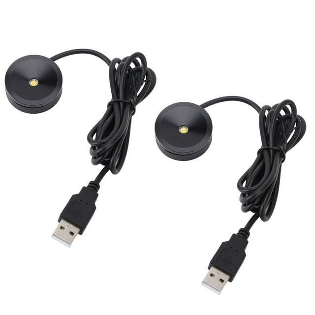 2PCS Mini LED Spotlights Indoor Picture Lights USB Art Lights Accent Light 4.3ft Cable for Wall Artwork Jewelry Showcase Model Display Entranceways Painting