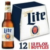 Miller Lite Beer, 12 Pack, 12 fl oz Glass Bottles, 4.2% ABV, Domestic Lager
