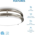 thumbnail image 4 of ETL/ES 16'' LED Flush Mount Ceiling Light, Tunable 16W/22W/30W & CCT 2700K-3K-3500K-4K-5K, 2250LM, Modern Ceiling Light Fixture, Dimmable Fixture for Bedroom Bathroom Hallway Kitchen (3), 4 of 8