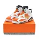 thumbnail image 1 of Ni-k-e 384664-145 Ni-k-e Air Jordan 6 Retro Gatorade Like Mike White Team Orange (Men's), 1 of 6