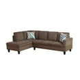 thumbnail image 2 of Star Home Living Corp Chris Microfiber Fabric Left Facing Sectional Brown Color, 2 of 9