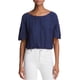 thumbnail image 1 of Blusa de punto Monroe Ramy Brook para mujer azul grande, 1 of 1