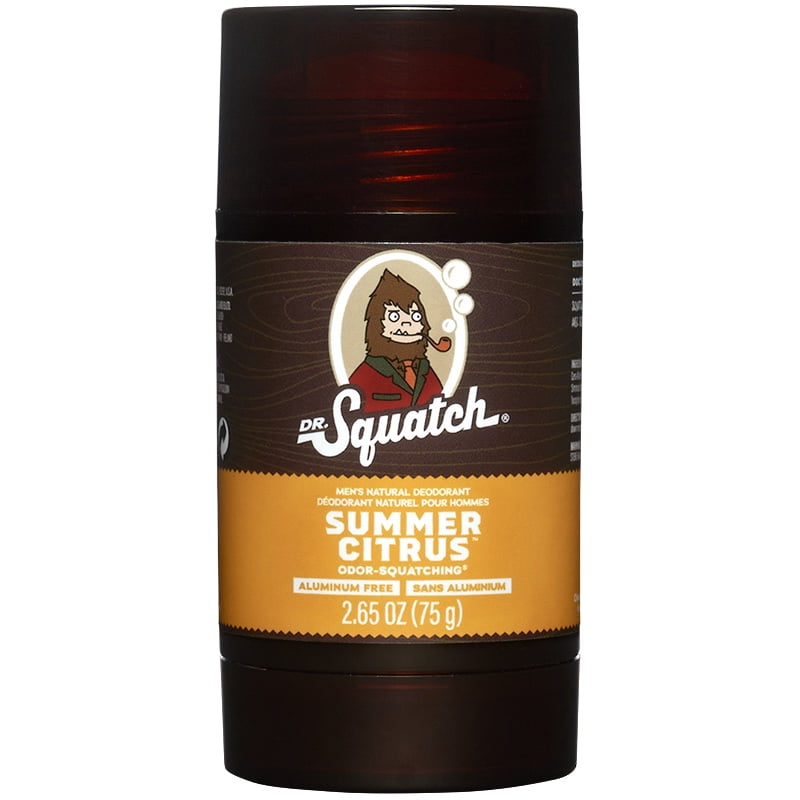 Dr. Squatch Natural Deodorant for Men Summer Citrus