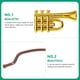 thumbnail image 3 of 1 juego de mini violín con adorno, modelo de instrumento musical, adornos de trompeta para casa de muñecas., 3 of 6