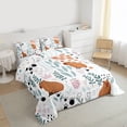 thumbnail image 3 of Homewish Kawaii Brown Capybara 3-Piece Full Size Comforter Sets for Child Boys Girls,Chic Floral Flower Bedding Comforter Set,Cartoon Animal Lightweight Bedding Sets,Super Cozy Room Decor,Reversible, 3 of 8