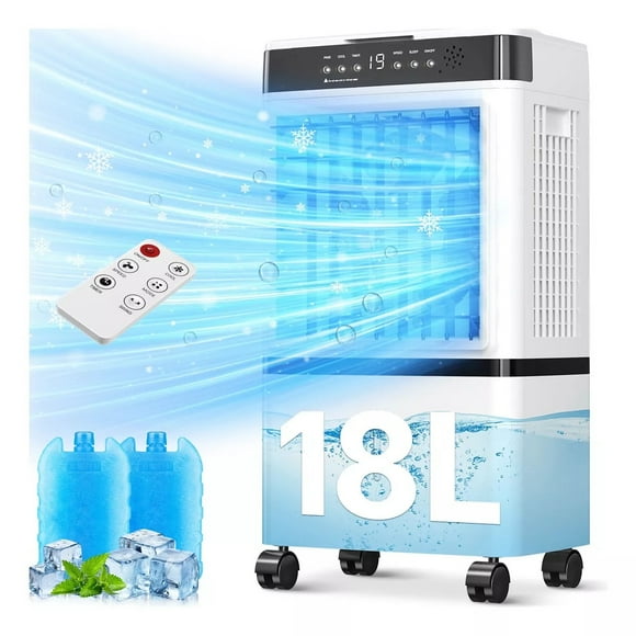 Climatizador Portatil 18l Enfriador De Aire Ventilador Frio