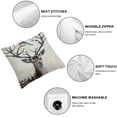 thumbnail image 6 of nygtbtfer Art Bird Deer Painting Trees Color Animal Forest Animal Pillow Covers Pillowcases Home Decor Bed Couch Sofa Office Living Room Cushion  White, 6 of 7