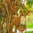 thumbnail image 5 of Rattan Ball String Lights, Boho Lantern String Lights with 10 Led Bulbs Connectable, Indoor Outdoor String Light for Bedroom Wedding Garden Party Backyard Decor, 9.84FT, 5 of 7