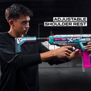 XSHOT Pro Motorized Piston Pump AEB by ZURU Outdoor Blaster 40 Air Pocket Technology Half Darts for Ages 14+