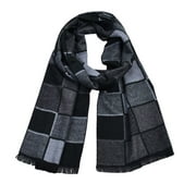 Awdenio Women's Cold Weather Scarves & Wraps, Men Classic Winte Knit Scarf Warm Plaid Knitted Custom Shawl Cashmere