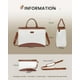 thumbnail image 4 of Bolsa de mano para portátil LOVEVOOK para mujer de 15.6 pulgadas con bolso de mano, color blanco, 4 of 7