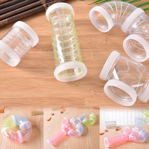 Ostrifin 1pc Diy Hamster Mouse Cage Replacement Tube Pack Curves Straights Connectors Fun Toy Walmart Com Walmart Com