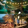 thumbnail image 5 of Cadena de luces para exteriores, 50 pies con 25 bombillas LED G40 inastillables (1 repuesto), cadena de luces impermeables para exteriores, patio, porche, patio, fiesta, patio trasero., 5 of 5