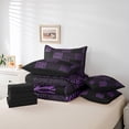 thumbnail image 6 of Castle Fairy Zebra Print 7-Piece Twin Bedding Sets for Teens,Animal Leopard Bedding Comforter Set,Geometric Lattice Breathable Sheet Sets,Lightweight Room Decor, 6 of 8