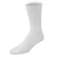 thumbnail image 5 of 12 Pairs of Premium Cotton Loose Top Diabetic Neuropathy Crew Socks (White, Sock Size 9-11, Fits men size 8.5 - 10), 5 of 6