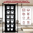 thumbnail image 2 of IKIMI 72" Metal Storage Cabinet with 4 Adjustable Shelves and Locking Doors, Tall Steel Cabinet for Garage, Home Office and Pantry, Black, 2 of 9
