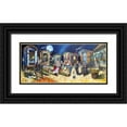 thumbnail image 1 of West, Ronald 32x17 Black Ornate Wood Framed with Double Matting Museum Art Print Titled - Gypsies, 1 of 4
