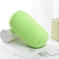 thumbnail image 2 of Cuoff Microbead Bolster Tube Pillow Travel Essentials Squishy Roll Body Cushion Cylinder Bean Bag Throw Pillow Neck Arm Back Support for Plane Car Travel Recliner Sleeping Home Gift 12x6 in (Green), 2 of 9