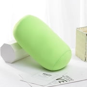 Cuoff Microbead Bolster Tube Pillow Travel Essentials Squishy Roll Body Cushion Cylinder Bean Bag Throw Pillow Neck Arm Back Support for Plane Car Travel Recliner Sleeping Home Gift 12x6 in (Green)