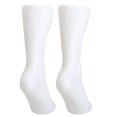 thumbnail image 3 of 2pcs Female Foot Sock Sox Display Mold Short Stocking Mannequin White, 3 of 5