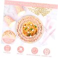 thumbnail image 4 of Bybiment White and Rose Party Supplies, 175 Piece Dinnerware Set Serves , White Rose Golden Dot Plates, Cups, Napkins, and Plastic Spoons, Party Suppl, 4 of 6