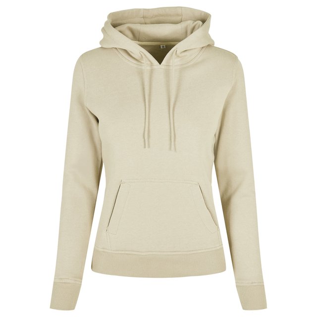 Build Your Brand - Sudadera de Orgánica para Mujer (Amarillo Suave)