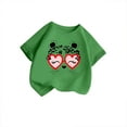 thumbnail image 4 of WMQPNNS Cute Tops for Girl Casual Loose Girls Shirts Size 10 Short-Sleeved Shirts Fashion Crewneck Cotton Tops Shirts Workout Tops(Size 11-12 Years, B-Green), 4 of 4