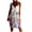 Purple, variant on IROINNID V-Neck Shift Dress For Women Fashion Gorgeous Sleeveless Printed Backless Dresses Comfort Waist Dress