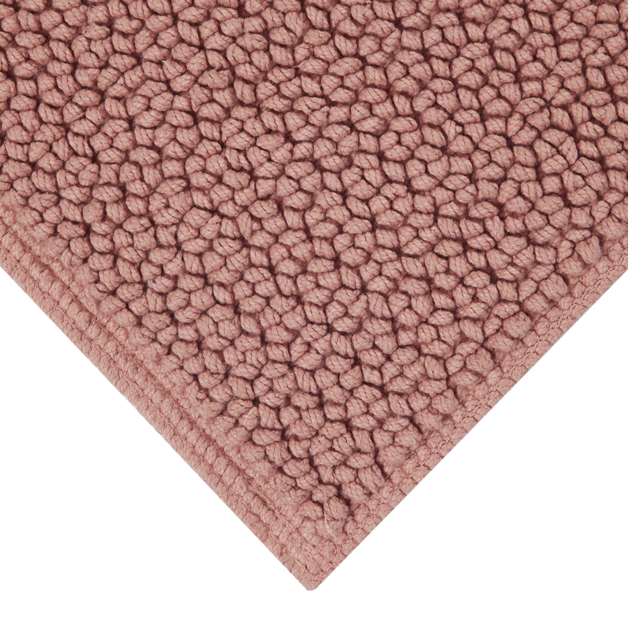 Better Homes & Gardens Signature Soft Looped Bath Mat, Old Rose, 20 in x 34 in