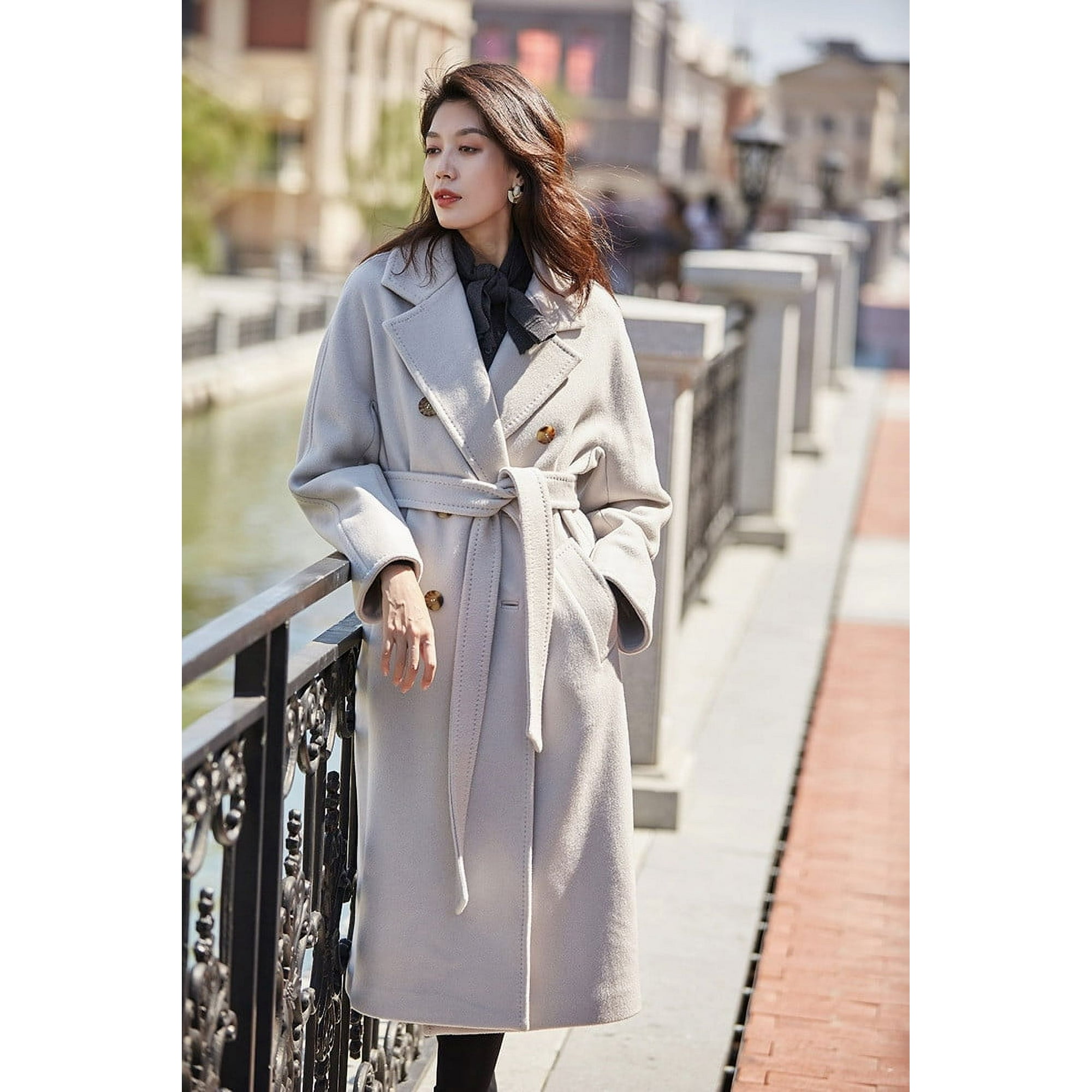 Manteau Long Manteau Kashmir Pour Femme Manteau Long En Laine