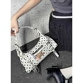 thumbnail image 6 of SPEKSEE Women’s Y2k Polka Dot Shoulder Hobo Bag,Retro PU Crossbody Bag with Coquette Clear Pocket,Stylish Underarm Fall Purse, 6 of 14