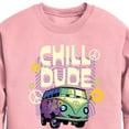 thumbnail image 2 of Disney Cars - Filmore Says Chill Dude - Toddler & Youth Crewneck Fleece Sweatshirt, 2 of 4