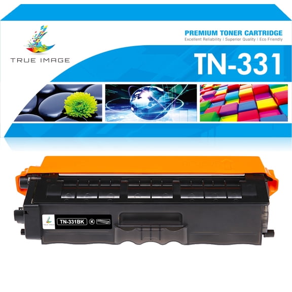 True Image Compatible Toner Cartridge Replacement for Brother TN-331 TN-331BK TN-331C TN-331M TN-331Y HL-4150CDN/4570CDW 4570CDWT L8250CDN L8350CDW L8350CDWT(Black 1-Pack)