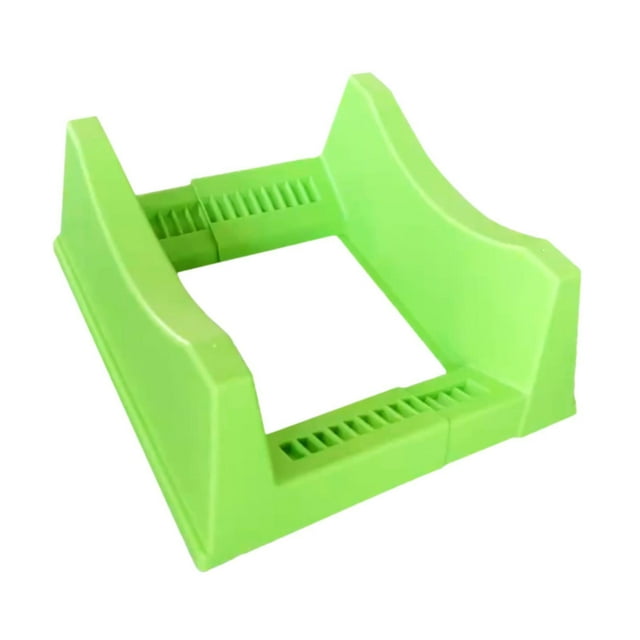 Colaxi Car Tire Display Rack Adjustable Width Sturdy Lightweight Tyre Stand Base Wheel Display Rack Rim Holder for Garage Shop Green