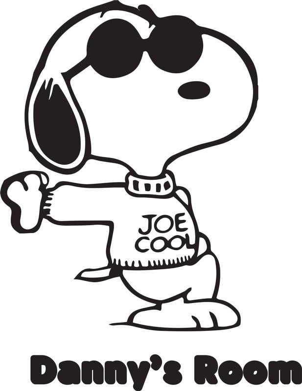 Snoopy Joe Cool Decal//Autocollant Die Cut