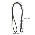 thumbnail image 2 of Uxcell Badge Lanyard 18.8 Inch, Necklace Keychain Cord Metal Clasp Hook Ring Strap for Keys, Black, 2 of 5