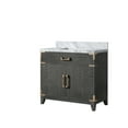 thumbnail image 2 of Laurel 36 in W x 22 in D Black Oak Single Bath Vanity and Carrara Marble Top, 2 of 5