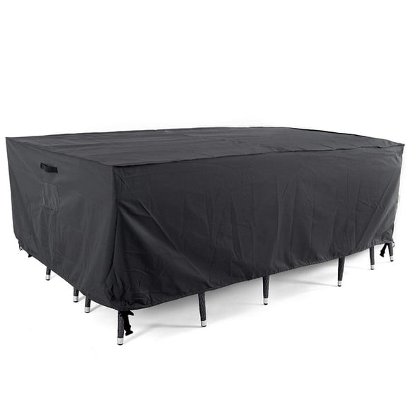Tempera Patio Furniture Cover Outdoor Table Covers Waterproof Rectangle Heavy Duty Deck Furniture Covers for Winter 128''L x 82''W x 27.8''H Space Grey
