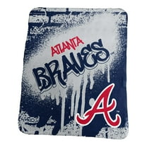 Logo Brands Atlanta Braves 50" x 60" Classic Graffiti Fleece Throw Blanket