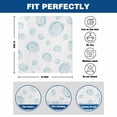 thumbnail image 6 of Summer Nautical Chair Covers Set of 8 Watercolor Ocean Conch Coastal Polka Dot Chair Back Covers Stretch Removable Washable Slipcovers Protector for Dining Room Kitchen Party Decor, 6 of 9