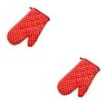 thumbnail image 1 of Inteprter Manoplas Microondas Horno Guante Algodón Hogar Hornear Manoplas Rojo Pequeños Puntos Pequeños puntos rojos 2Conjunto, 1 of 6
